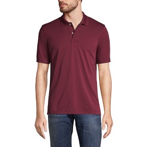 Lands' End School Uniform Men's Short Sleeve Polyester Polo - 1 of 3