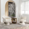 SEYNAR Modren Velvet 360 Degree Swivel Accent Arm Barrel Chair Set of 2 for Living Room - 3 of 4