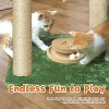 28 Inches Small Tower with Hammock, Cat Toy Wooden Interactive Condo for Kitten and Adults Cat - 3 of 4