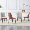 NicBex Set of 4 Modern Dining Chair Upholstered PU Leather Side Chair with Backrest & Metal Legs - 4 of 4