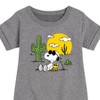 - Peanuts - Snoopy & Woodstock Graphic Short Sleeve Fleece Dress - 2 of 4