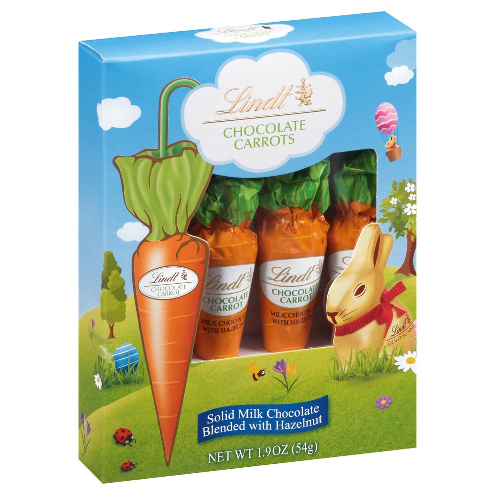 UPC 037466014401 product image for Lindt Easter Solid Milk Chocolate Candy Hazelnut Carrots - 1.9oz/4ct | upcitemdb.com