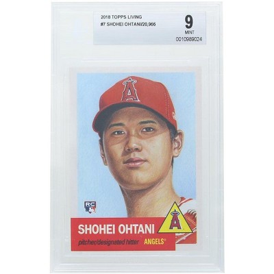 Topps LA Angels #7 Shohei Ohntani MLB 2018 Topps Living 20,966 BGS 9