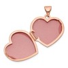Black Bow Jewelry 14k Rose Gold 18mm Polished Domed Heart Locket - 4 of 4