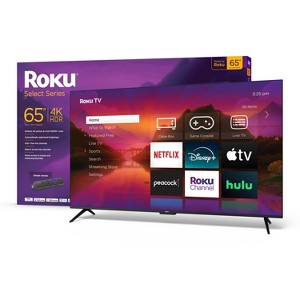 Roku 65" Select Series 4K HDR Smart Roku TV with Roku TV Remote - 1 of 4