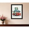HomeRoots Holiday Travels Black Framed Print Wall Art - 2 of 4