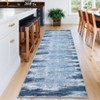 Modern Abstract Striped Area Rug Machine Washable Stain Resistant Indoor Carpet Low Pile Non Slip Non Shedding Floor Cover for Living Room Bedroom - 2 of 4