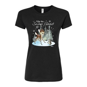 Women's - Disney - Christmas - Up To Snow Good Fitted Graphic T-Shirt - 1 of 3