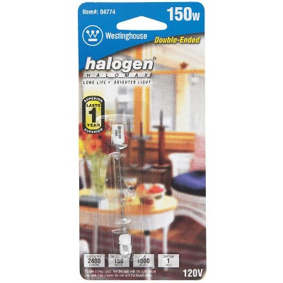 Westinghouse 150 W T3 Double-Ended Halogen Bulb 2,600 lm White 1 pk