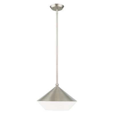 Livex Lighting Stockholm 1 - Light Pendant in  Brushed Nickel