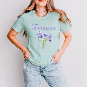 Simply Sage Market Tennessee Flower Colorful Short Sleeve Tee - 1 of 4