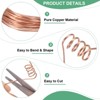Unique Bargains Soft Pure Copper Jewelry Making Gardening Wire 1 Roll - 2 of 4