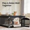 Sevobal Pet Carriers Safe And Secure Dog Playpen For Indoor And Outdoor, Pet Fence, Folding And Portable, Easy To Clean, Black, 69.2"*35"*23.6" - 4 of 4
