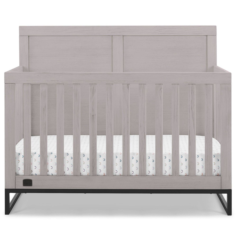 Photos - Kids Furniture Simmons Kids' Foundry 6-in-1 Convertible Baby Crib - Rustic Mist with Matt 