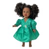 Doll Clothes Superstore Emerald Wrap Dress Fits 18 Inch Girl Dolls Like American Girl Our Generation My Life Dolls - 3 of 4