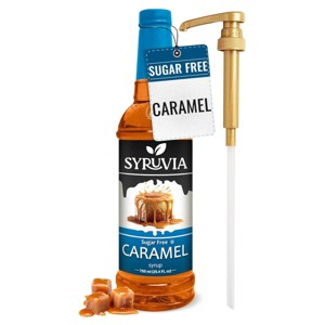 Syruvia Sugar Free Caramel Syrup, Coffee Syrup for Drinks & Desserts ...