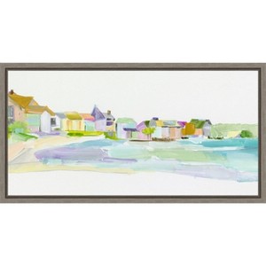 Amanti Art Bright Seaside Tranquility by Susan Pepe Canvas Wall Art Print Framed 27 x 14-in. - 1 of 4