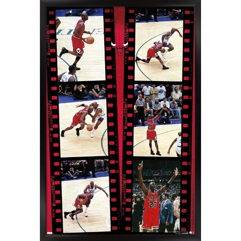 Trends International Michael Jordan - Can't Accept Not Trying Wall Poster,  22.375 x 34, Black Framed Version