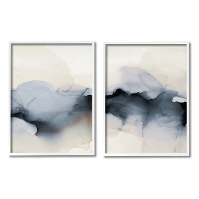 Stupell Industries Mysterious Abstract Painting 2 Piece Framed Giclee Art Set