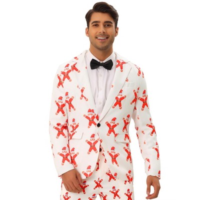 TATT 21 Men's Halloween Graphic Printed Party Costume Blazers