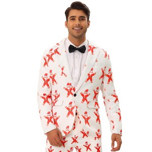 TATT 21 Men's Halloween Graphic Printed Party Costume Blazers - 1 of 4
