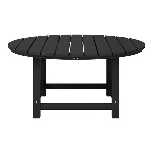 WestinTrends Malibu Low Outdoor HDPE Round Patio Coffee Table - 1 of 4