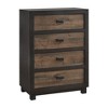 Queen Harrison Panel Bedroom Set Walnut - Picket House Furnishings: Includes Nightstand & Chest - 2 of 4