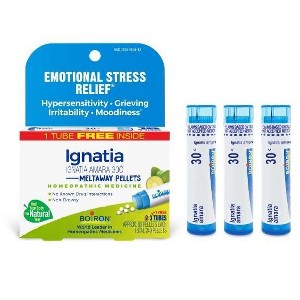 Ignatia Amara 30C 3 MDT by Boiron Homeopathic Medicine For Emotional Stress Relief  -  3 Pack Pellet - 1 of 4
