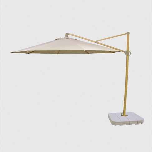 11 Offset Patio Umbrella Duraseason, Cantilever Patio Umbrella With Base