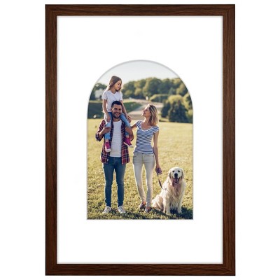 Americanflat 12" x 18" Picture Frame with Mat - Arch Designs - Stylish Decor for Living Rooms, Dorms, Offices & More