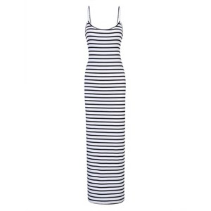 Coolmee Women's Summer Maxi Dress Floral Bodycon Spaghetti Strap Sleeveless Long Dresses - 1 of 4