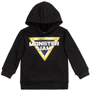 Monster Jam Trucks logo Toddler Boys Fleece Hoodie Black  - 1 of 4