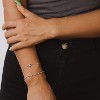 Gold Round Turquoise Beaded Bracelets,14K Gold Plated Handmade Cute Dainty Bracelet for Women - 4 of 4