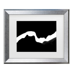 Trademark Fine Art - Jan Lykke The Profiles of two Women Matted Framed Art - 1 of 4