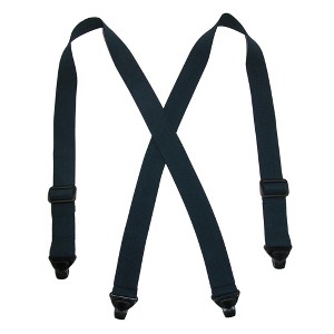CTM Men's Elastic Plastic Clip-End TSA Compliant Airport Suspenders - 1 of 4
