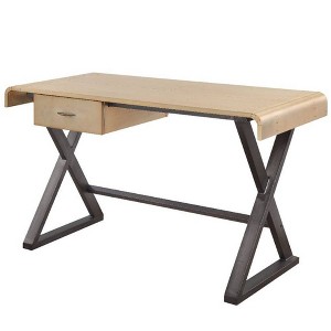 Acme Furniture Danton Desk Gold Aluminum - 1 of 4