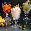 Slickblue Geometric Diamond Highball Glasses - Set of 6, 10 oz, Clear, Blue, Amethyst - 4 of 4