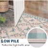 Coucheta Floral Runner Rug, Machine Washable Non-Slip Low Pile, Boho Print Area Rug for Hallway Kitchen Bedroom, Multiple Sizes & Colors - 4 of 4