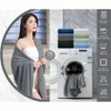 Extra Large Bath Sheet 4 Piece, Ultra Soft Dark Grey Towel Set for Bathroom Hotel 35x70 Inches - 4 of 4