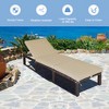 Tangkula 2 PCS Patio Rattan Chaise Lounge Chair Recliner Outdoor w/ 6 Positions Cushion - 4 of 4