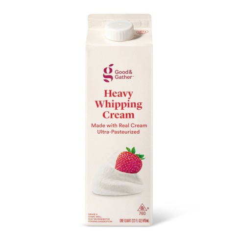 Heavy Whipping Cream 32 Fl Oz 1qt Good Gather Target