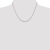 Black Bow Jewelry 1.25mm Sterling Silver, Solid Twisted Box Chain Necklace - 3 of 4