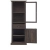 Gulches Tall Freestanding Storage Cabinet with Glass Door and Shelves, Sideboard Cabinet with Drawer for Living Room, Kitchen, Dining Room, Office - 4 of 4