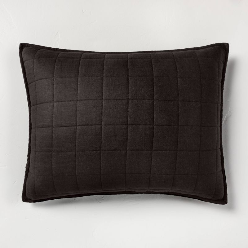 Heavyweight Linen Blend Quilt Pillow Sham - Casaluna™, 1 of 10
