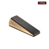 Unique Bargains Home Hotel Anti-Slip Design Zinc Alloy PVC Soft Door Stop 4 Pcs - 3 of 4