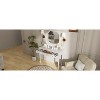 TOBILI Makeup Desk with Large Mirror, 3-Drawer Dressing Table for Jewelry Storage, Elegant Console Table for Bedroom, Living and Room,White - 4 of 4
