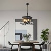 XINGHANZHENXUAN Black Farmhouse Pendant Light Fixture, Height Adjustable, Easy Install for Home & Commercial Spaces - 3 of 4