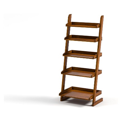 55" Claire 5 Shelf Ladder Bookcase Oak - HOMES: Inside + Out