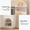 Vanity Desk with Lighted Mirror, Makeup Vanity Table with 3 Storage Drawers and 11 Shelves - 3 of 4