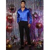 Lars Amadeus Men's Long Sleeves Button Down Prom Party Satin Dress Shirts - 2 of 4